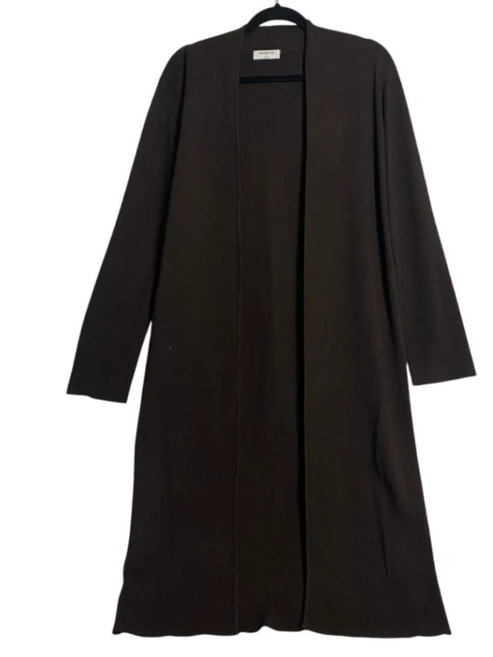 Aritzia Babaton Womens Dark Coffee Brown Duster Cardigan Sweater Size Small